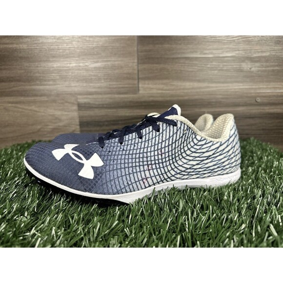 Under Armour Kick Distance 3 Blue White 3022003-101 Mens Size 7‎ - Picture 1 of 7